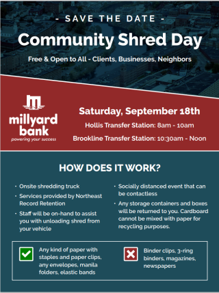 Millyard Bank Shred It Day